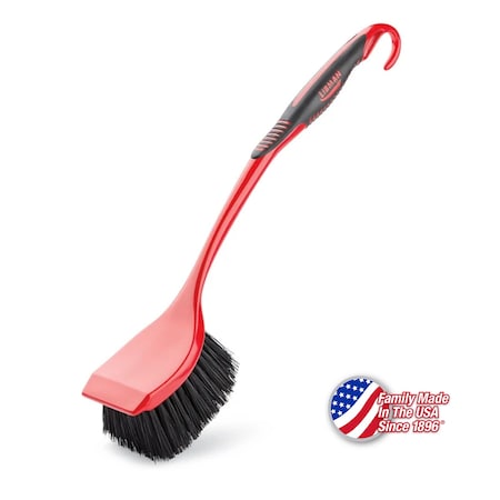 Libman Commercial Long Handle Utility Brush Red, 6PK 522